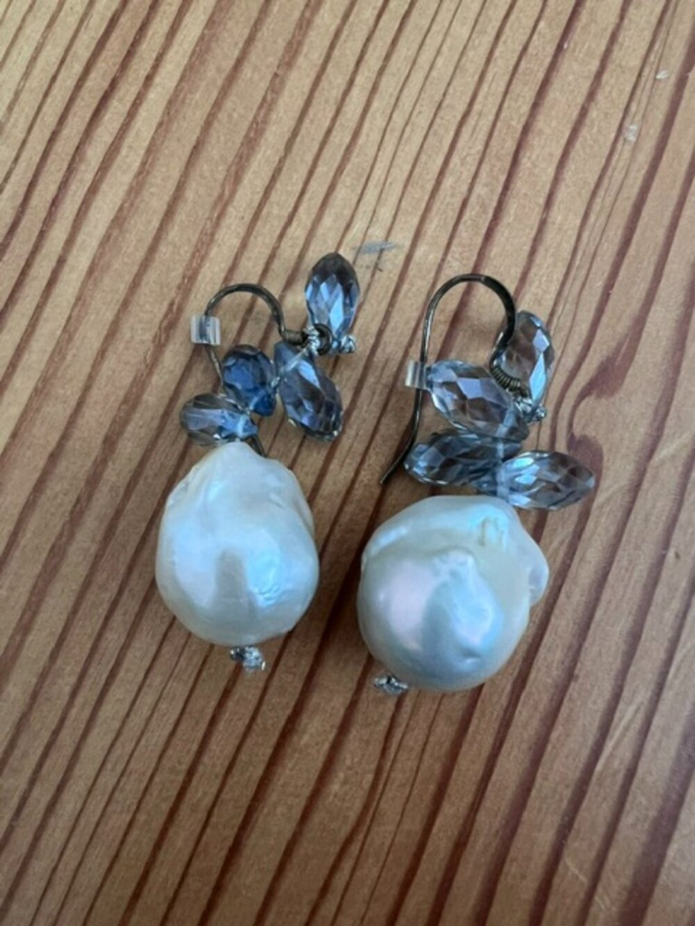 Mela Pearl & Crystal Drop Earrings!